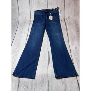 Kut From The Kloth Baby Bootcut Jeans Women 12S Navy Dark Wash Stretch